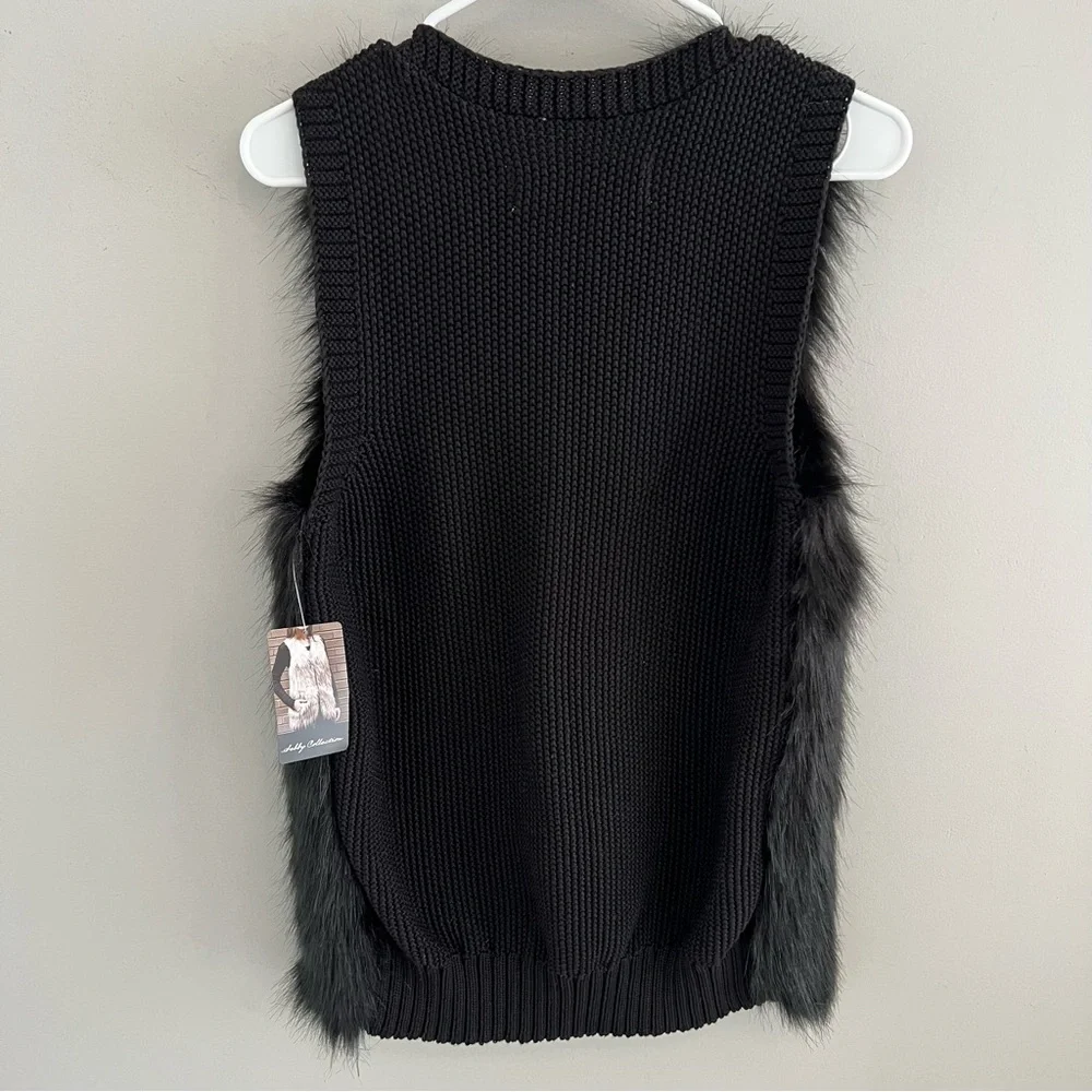Sebby Collection Faux Fur Vest.